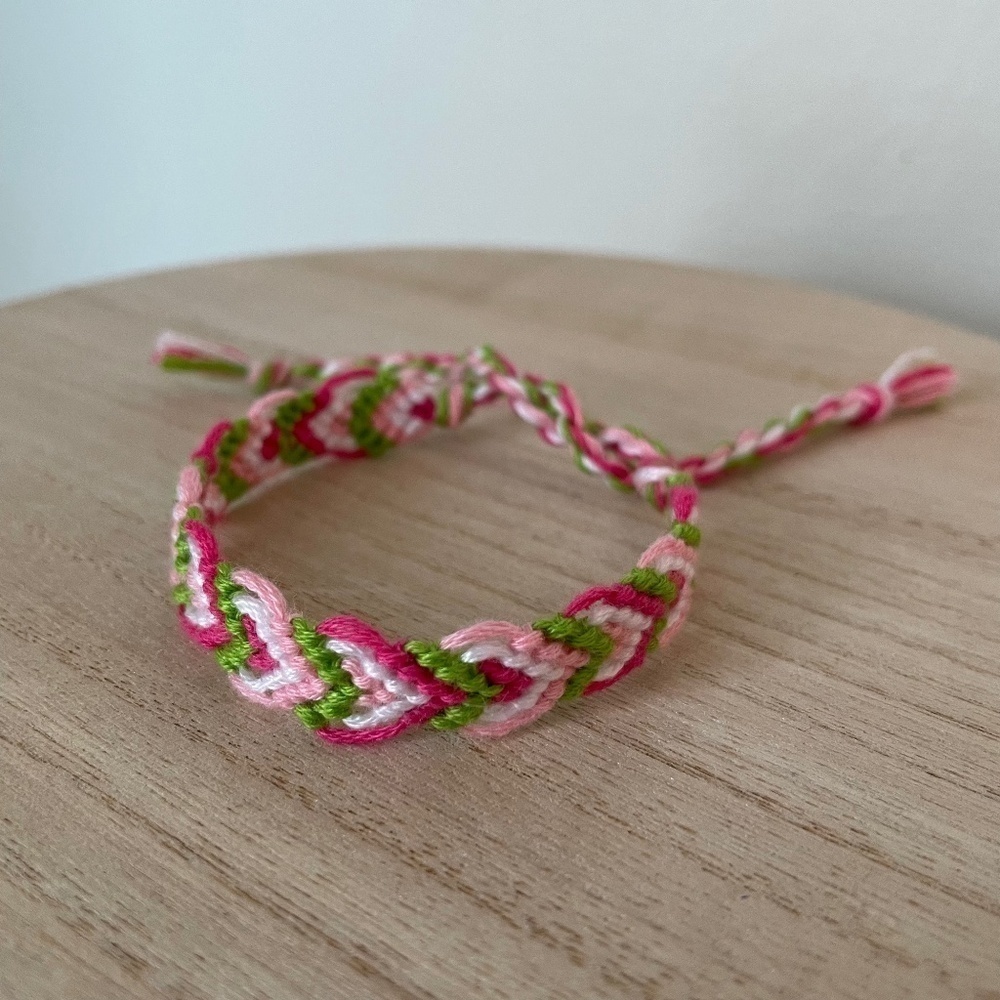 Light Rose Garden Woven Bracelet